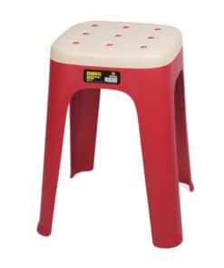 Banqueta Banquito de Polipropileno Color Rojo Driven AD-0065/R