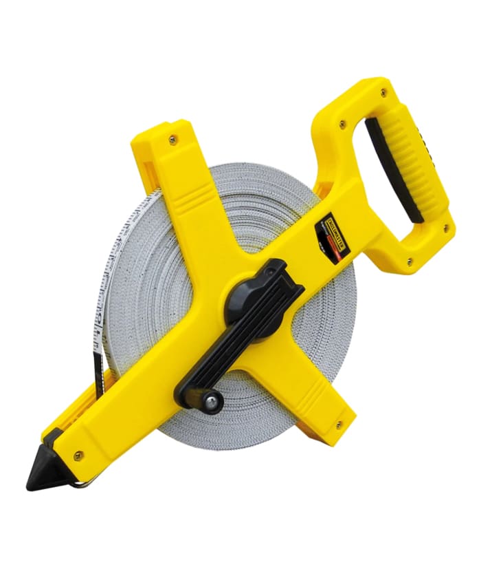 Cinta Métrica de Fibra de Vidrio Sistema Reel Cerrado 100mts x 13mm Crossmaster 9932088