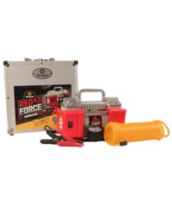 Compresor Inflador Metálico de Aire Portátil Doble Pistón Cabezal Auto Coche 4x4 12V Red Force Driven AC2152