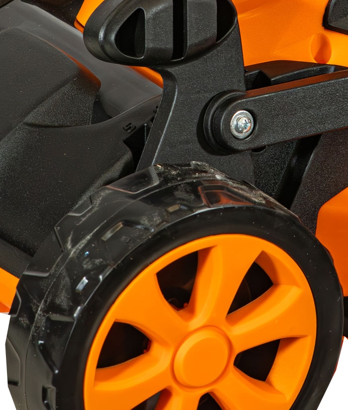 Cortadora de Pasto Césped Eléctrica 1200W Con Bolsa 5 Niveles Lusqtoff Jardin Naranja/Negro LCO1205-8B - Imagen 6