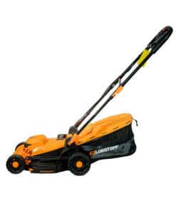 Alternative view of Cortadora de Pasto Césped Eléctrica 1400W Con Bolsa 6 Niveles Lusqtoff Jardin Naranja/Negro LCO1434-8B
