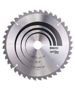 Disco Sierra Circular 10″ 254mm 40 Dientes Para Madera Optiline Wood Bosch 2608640907