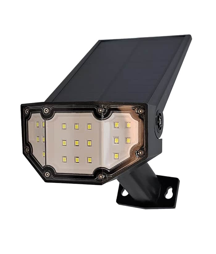 Reflector Estaca Lampara Luz Solar Led 3W 200 Lúmenes Para Pared o Suelo JA LLS0133 - Imagen 2