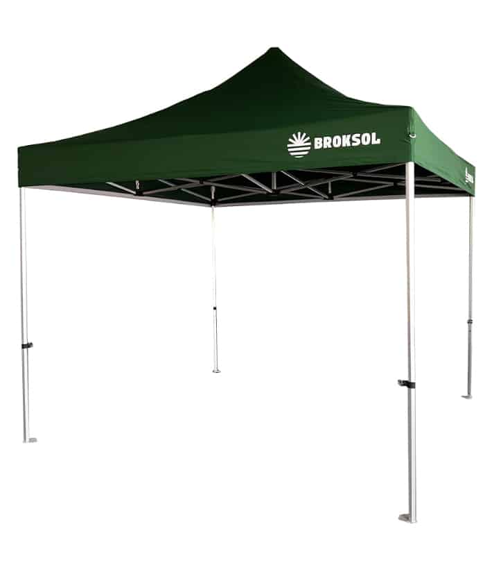 Gazebo Auto Armable Aluminio 3x3mts Verde Broksol GAZ-150VE - Imagen 2