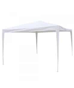 Gazebo Classic Acero y Rafia 3x3mts Blanco Broksol GAZ-001BL