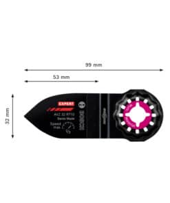 Alternative view of Hoja Accesorio de Lijado Para Sierra Oscilatoria Oscilante Multifunción Multiuso Multimaterial Multiherramienta Expert AVZ32 RT10 32mm x 53mm Bosch 2608900039