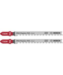 Hoja Sierra Caladora Para Plástico T102H x 2 Pzs Bosch 2608665238
