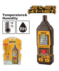 Medidor Digital De Humedad y Temperatura Ingco Naranja/Amarillo HETH1031