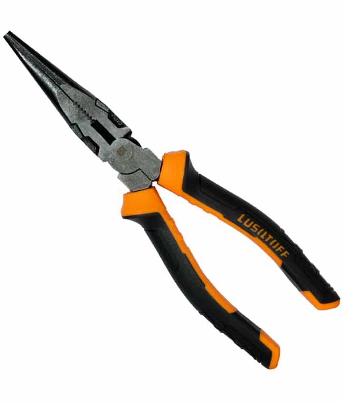 Pinza Punta Media Caña 8" 200mm Pro Lusqtoff L4222
