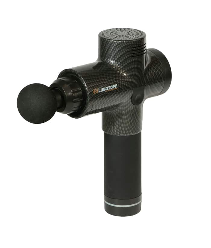 Pistola Masajeadora Recargable Inalámbrica Lusqtoff Naranja/Negro MJPL6-8