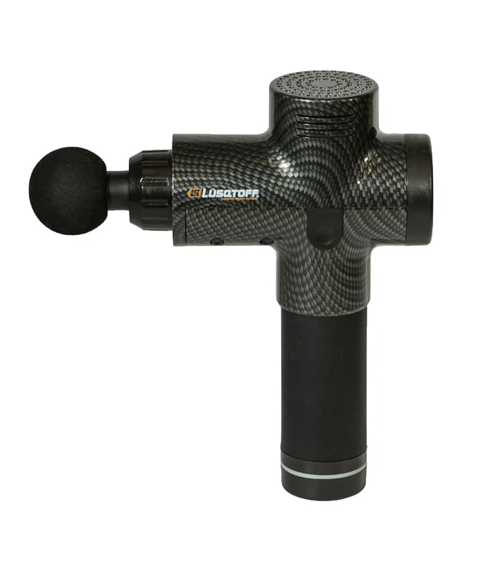Pistola Masajeadora Recargable Inalámbrica Lusqtoff Naranja/Negro MJPL6-8 - Imagen 2