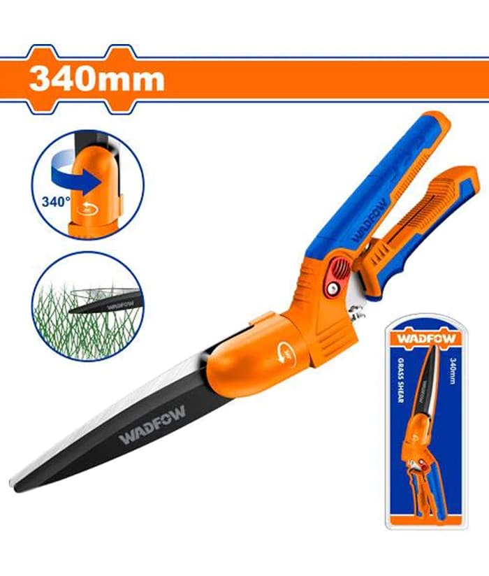 Tijera De Podar Cizalla Para Césped Pasto 340mm 13" Wadfow WPA2602