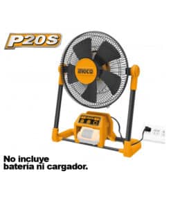 Ventilador a Batería Inalámbrico 12″ 20V Ingco Naranja/Amarillo CFALI2001