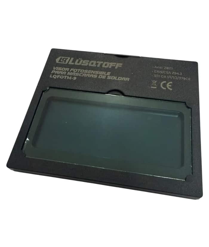 Visor Repuesto Fotosensible Para Mascaras De Soldar Lusqtoff Negro LQFORM-9 - Imagen 3
