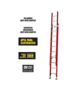 Alternative view of Escalera de Fibra Extensible 10 + 10 20 Escalones 310cm Dogo DOG30820