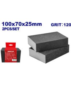 Esponja Abrasiva Grano #120 Para Metal y Madera Emtop EMUK1502