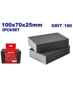 Esponja Abrasiva Grano #180 Para Metal y Madera Emtop EMUK1503