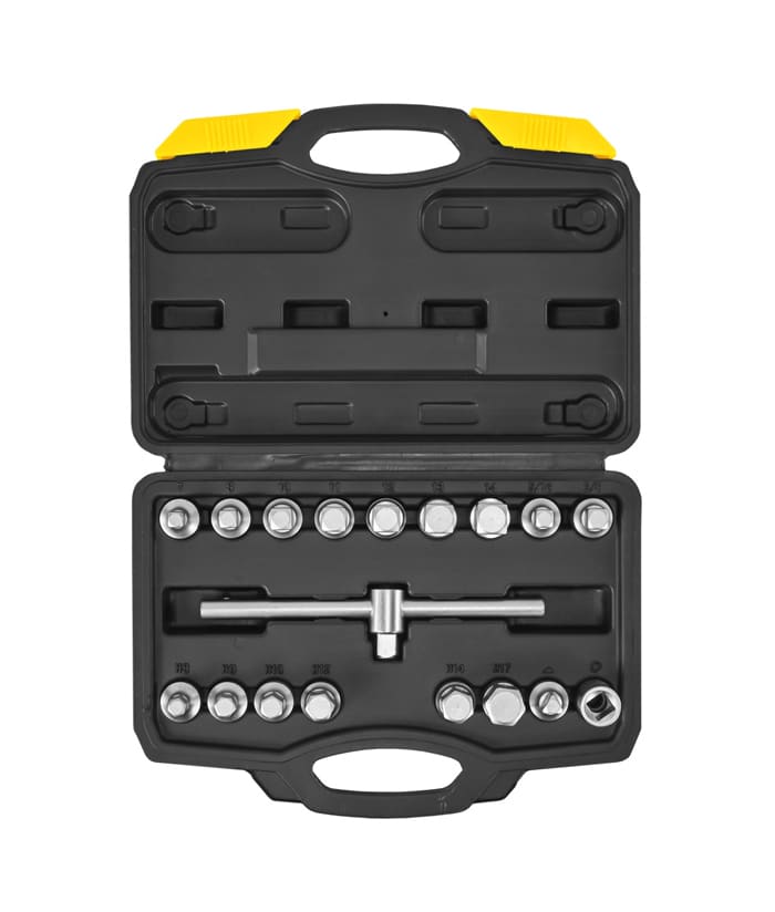 Juego Set Extractor de Tapones de Cárter Encastre 3/8" x 18pzs Crossmaster 9980604