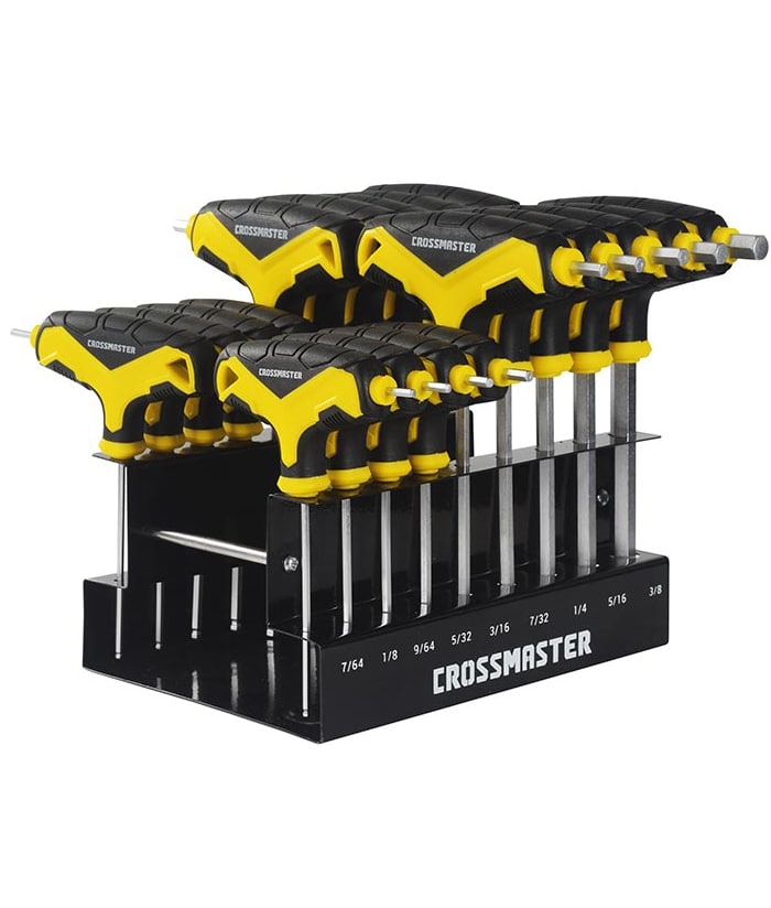 Juego Set Kit Llaves T Hexagonales Milimétricas Pulgadas x 18pzs Crossmaster 9943605