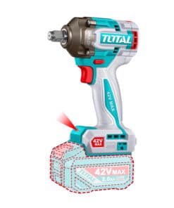 Alternative view of Llave de Impacto a Batería Inalámbrico 42V Motor Brushless 460Nm Encastre 1/2" + Batería 2.0Ah Amper + Cargador + Accesorios + Maletín Total TIWLI42461-4