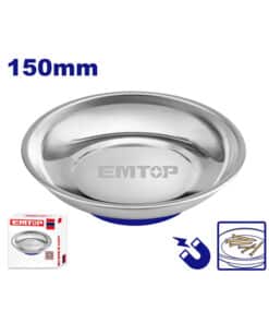 Plato Bandeja Imantada Magnética Redonda 150mm Emtop EMMC3001