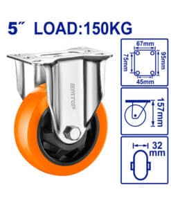 Rueda Giratoria 5" Hasta 150kg Emtop EMJL2351
