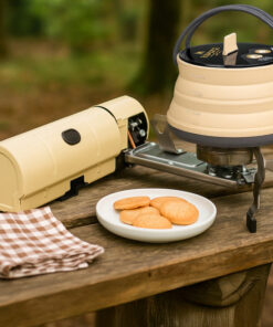 Alternative view of Anafe Cocina Portátil Plegable a Gas Flamante 1 Hornalla Para Camping Color Beige Driven DC-10040/CC