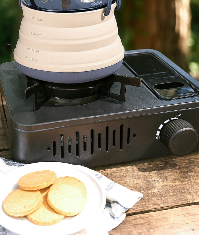 Anafe Cocina Portátil Compacta a Gas Flamante Para Camping 3200W Color Negro Driven DC-10023/N - Imagen 3
