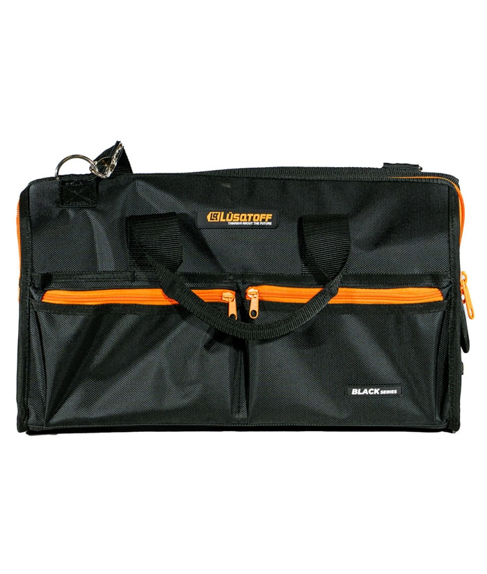 Bolso de Trabajo Reforzado 14" Hasta 15kg Black Series Lusqtoff Naranja/Negro BRL14-9 - Imagen 2