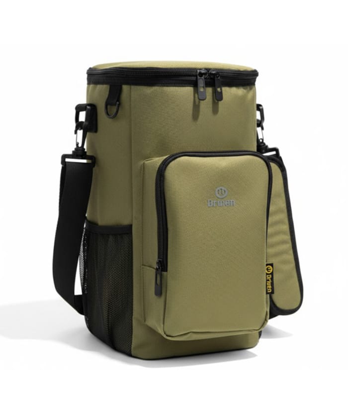 Bolso Matero Tipo Mochila Térmico 12,1lts Color Verde Militar Driven TD-T-0120/V