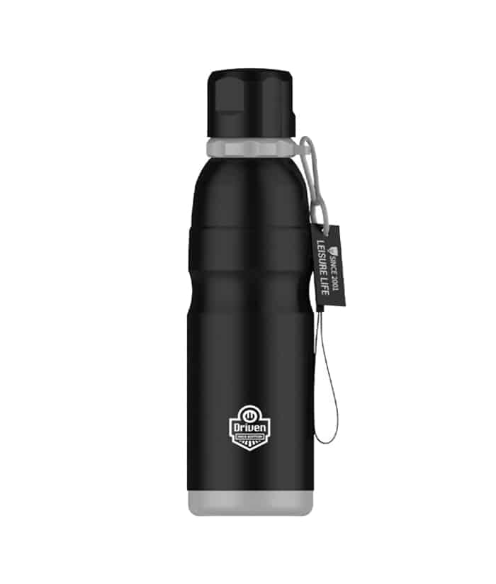 Botella Térmica Infantil de Acero Inoxidable 600cc Color Negro Driven TD-1560/N