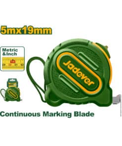 Cinta Métrica 5mts x 19mm Jadever Amarillo/Verde JDMT1220