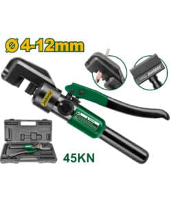 Cizalla Hidráulica de Acero 4-12mm Fuerza de Corte 45kN Jadever Amarillo/Verde JDCR1D12