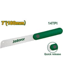Cuchilla Sierra de Mano 7" 180mm Jadever Amarillo/VerdeJDHW9G07