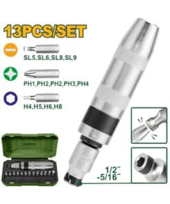 Destornillador de Impacto Con 13 Puntas Jadever Amarillo/Verde JDYM1B13