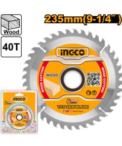 Disco Sierra Circular 9 1/4" 235mm 40 Dientes Para Madera Ingco TSB123525