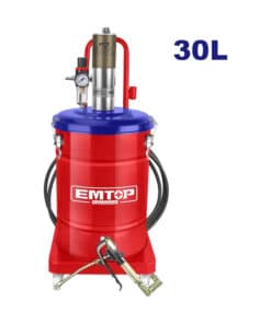 Engrasadora Grasera Neumática Industrial 30lts 6-8bar Emtop Rojo/Azul EAGL30102