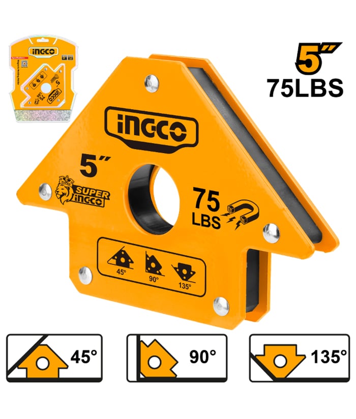 Escuadra Magnética 5" Para Soldar Ingco AMWH75051