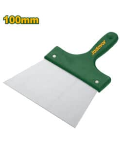 Espátula Ancha 4" 100mm Mango Plástico Jadever Amarillo/Verde JDPT5310