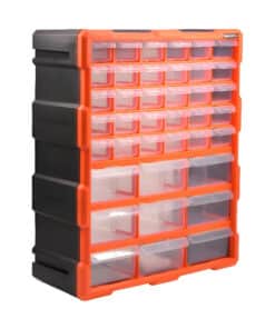 Gavetero Organizador de Herramientas 39 Cajones Harden Naranja 520375