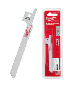 Hoja Sierra Sable Para Metal 90mm 3.5" 14Tpi x 5pzs Milwaukee Rojo/Negro 48-00-5162