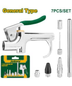 Juego Set Kit Pistola Neumática y Picos Para Compresor x 7pzs Jadever Amarillo/Verde JDQP9410