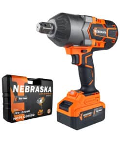Llave de Impacto a Batería Inalámbrica 3/4" 20V 1500Nm Motor Brushless One Power + 1 Batería 4.0Ah Amper + Cargador + Maletín Nebraska NOPLI201500