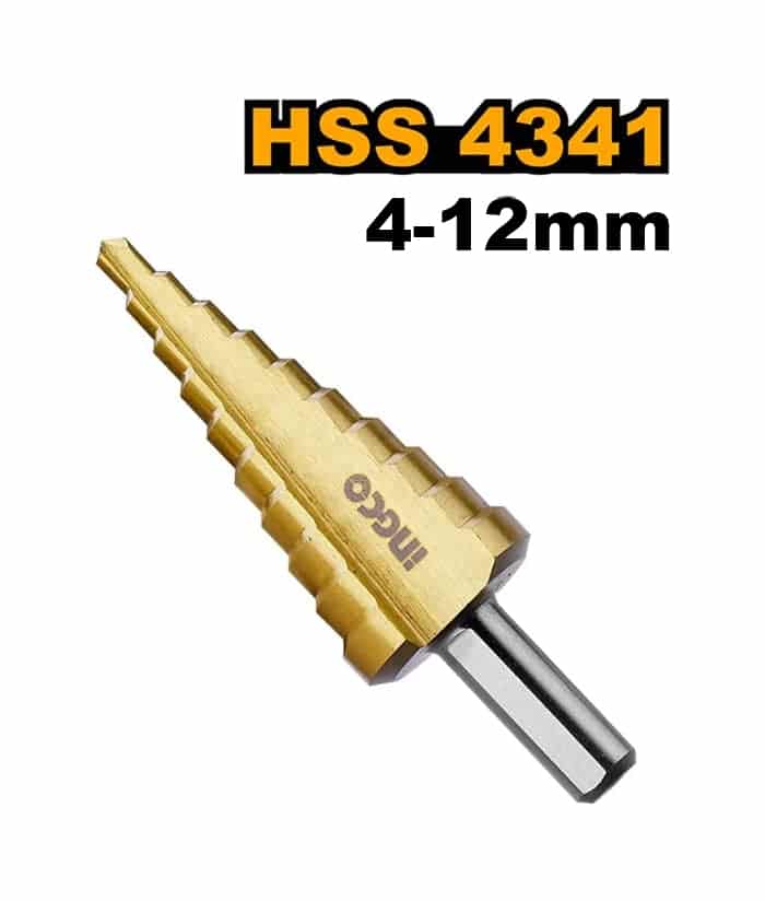 Mecha Escalonada 4mm a 12mm Ingco AKSDS41233
