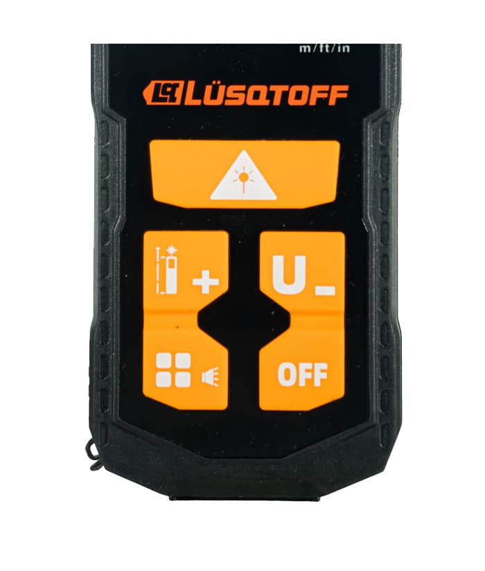 Medidor Láser A Batería Recargable de Distancia 120mts Black Series Lusqtoff Naranja/Negro MEDL120-9 - Imagen 4