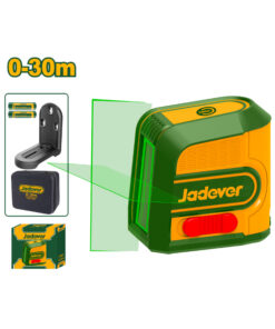 Nivel Láser 2 Líneas Luz Verde 30mts Jadever Amarillo/Verde JDLE2M03