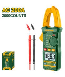 Pinza Amperométrica Digital 200A Amper Jadever Amarillo/Verde JDDM6501