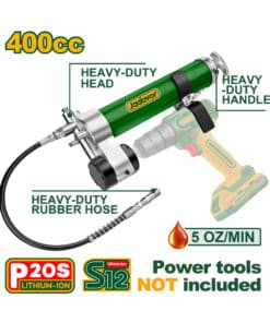 Pistola de Grasa Grasera Engrasadora Para Taladro 400Cc Jadever Amarillo/Verde JDGG5540