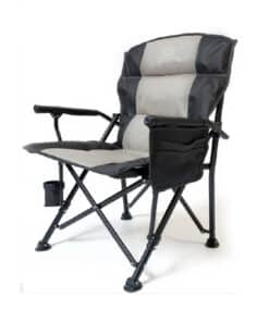 Silla Sillón Plegable Con Porta Vaso y Bolsillo Para Camping Aire Libre Color Negro Driven AD-0160/GN