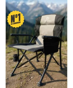 Alternative view of Silla Sillón Plegable Con Porta Vaso y Bolsillo Para Camping Aire Libre Color Negro Driven AD-0160/GN